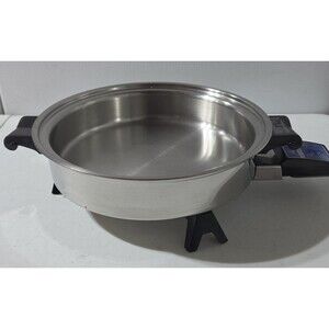 Saladmaster 7817 Electric Skillet Stainless Steel - NO LID Tested Works